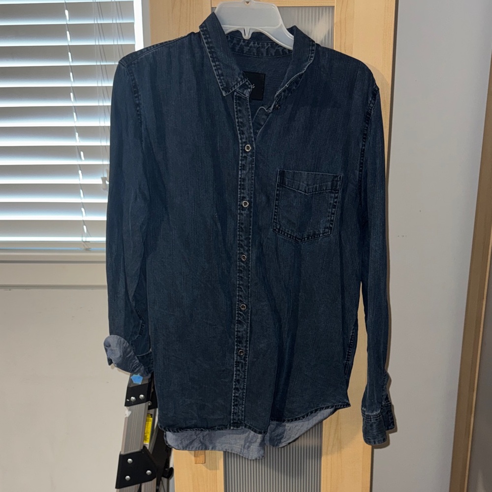 Rails Dark Blue Casual Button Down Shirt